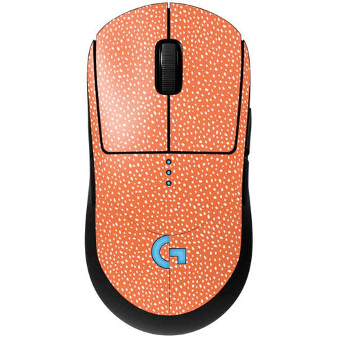 Orange Spots G Pro Wireless Gaming Mouse Skin